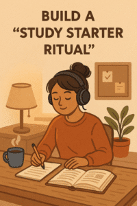 Build a “Study Starter Ritual”