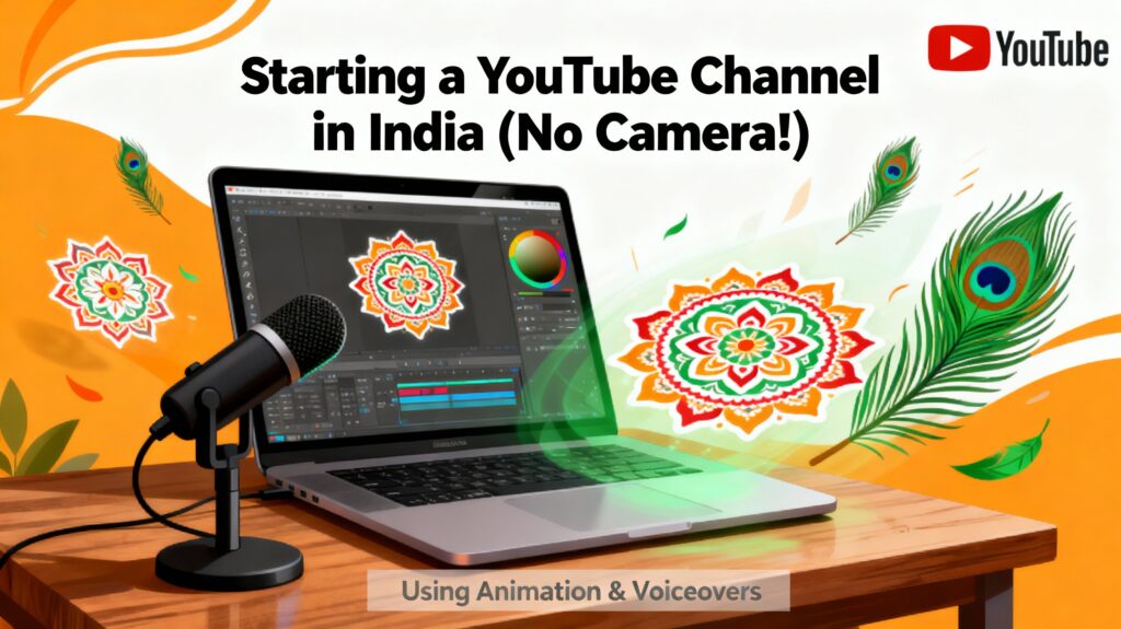 How to Start a YouTube Channel Without a Camera in India – A Gentle Guide for Beginners