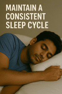Maintain a Consistent Sleep Cycle