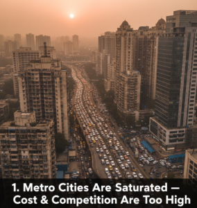 1. Metro Cities Are Saturated — Cost & Competition Are Too High