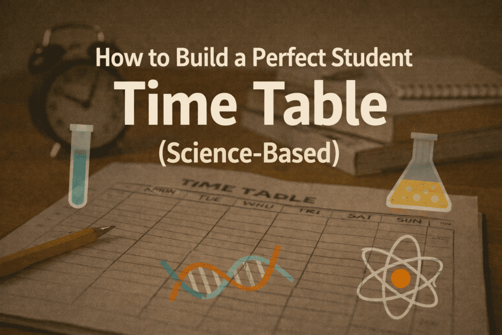 How to Build a Perfect Student Time Table (Science-Based)