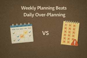 Weekly Planning Beats Daily Over-Planning