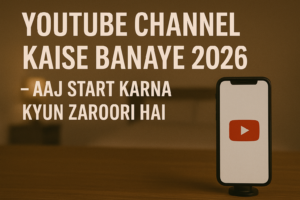 Youtube Channel Kaise Banaye 2026 – Aaj Start Karna Kyun Zaroori Hai